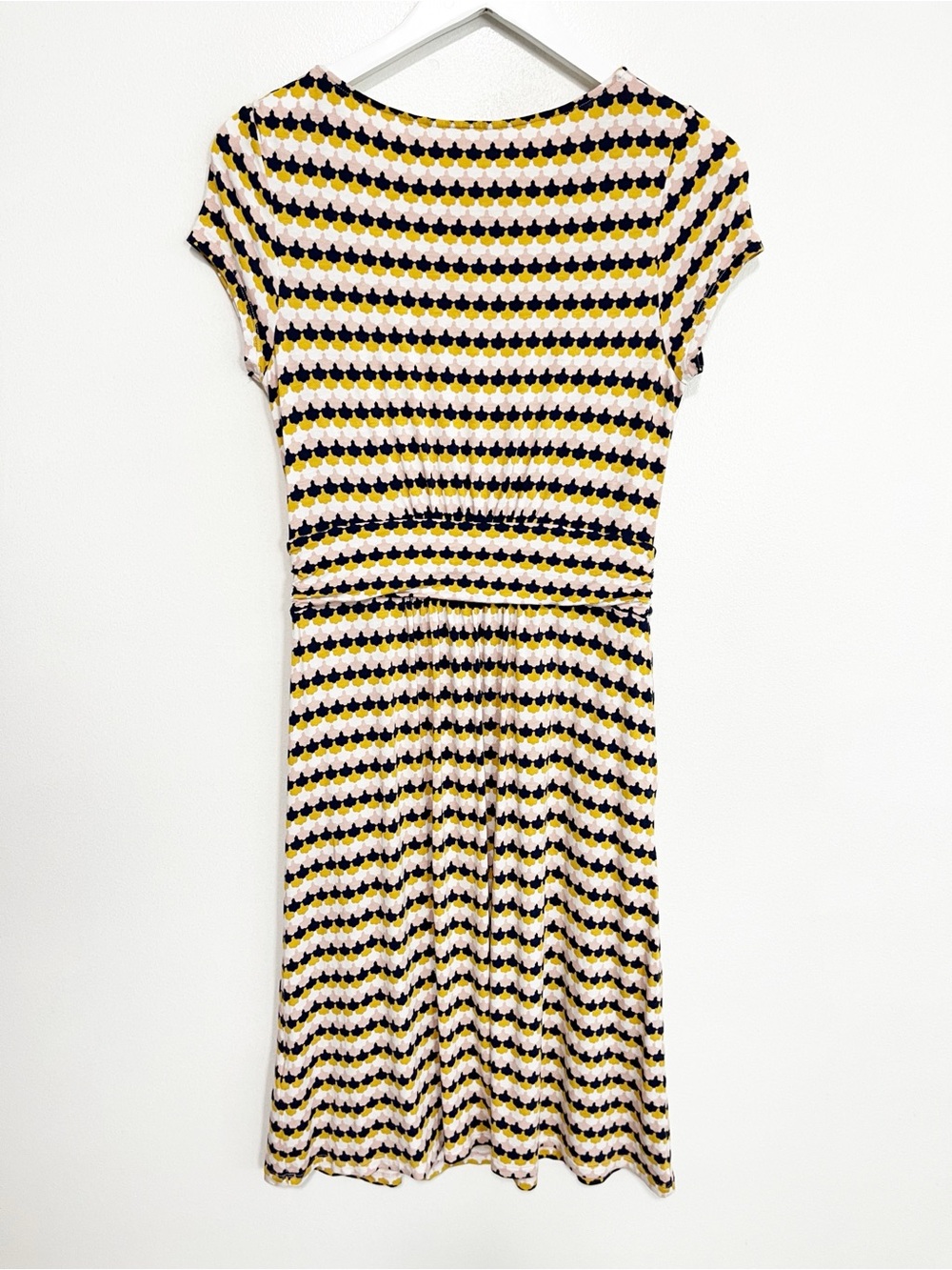BOGO! Boden Amelie Jersey Dress in Tuscan Sun Scallop Petal Print 6 - Picture 7 of 10